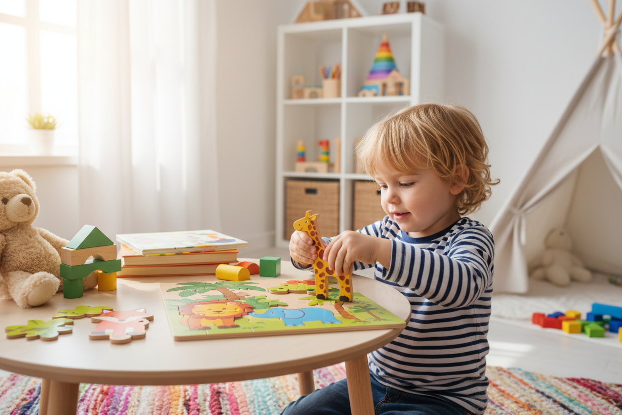 Puslespil til 3-årige: Udvikling og sjov hånd i hånd